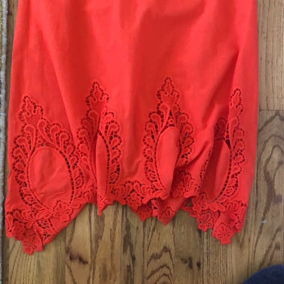 Free People, halter dress, orange, size XS - Picture 2 of 3
